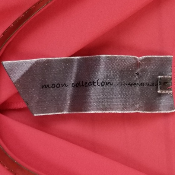 Moon Collection Sheer Boat Neck Blouse Size Large - Picture 5 of 7